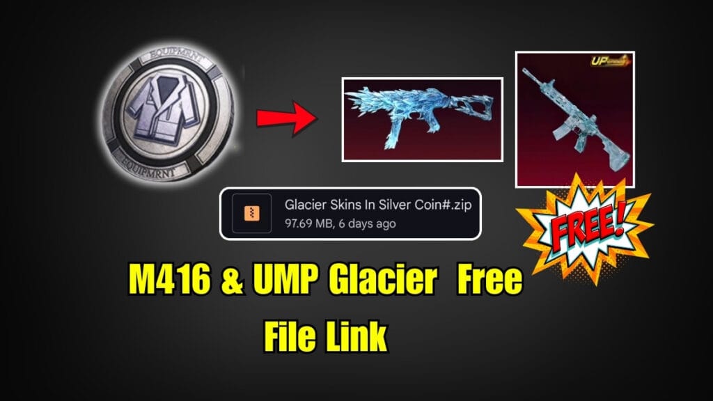 BGMI M416 Glacier Free : फ्री में चाहिए UMP और M416 Glacier, तो इस File का करें Use