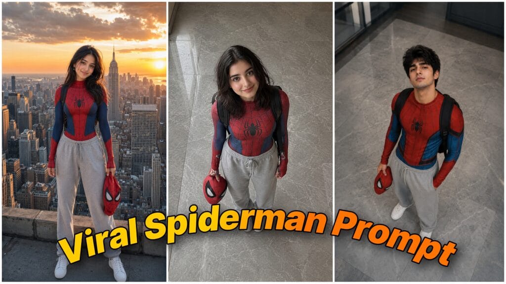 Spider-Man Prompt : Create Viral Superhero Photos in 1 Sec